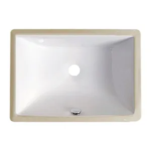 18×13 Porcelain Undermount Rectangle Lavatory Sink