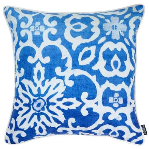 18"x 18" Blue Sky Tile Decorative Throw Pillow Cover Printed