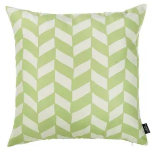 18"x18" Green Olive Towers Seahorse Decorative Throw Pillow Cover