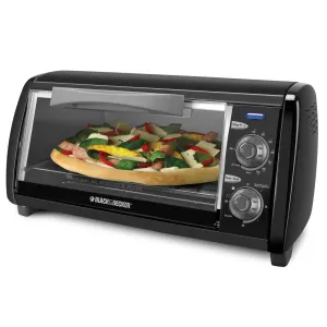 4-Slice Toaster Oven, Black