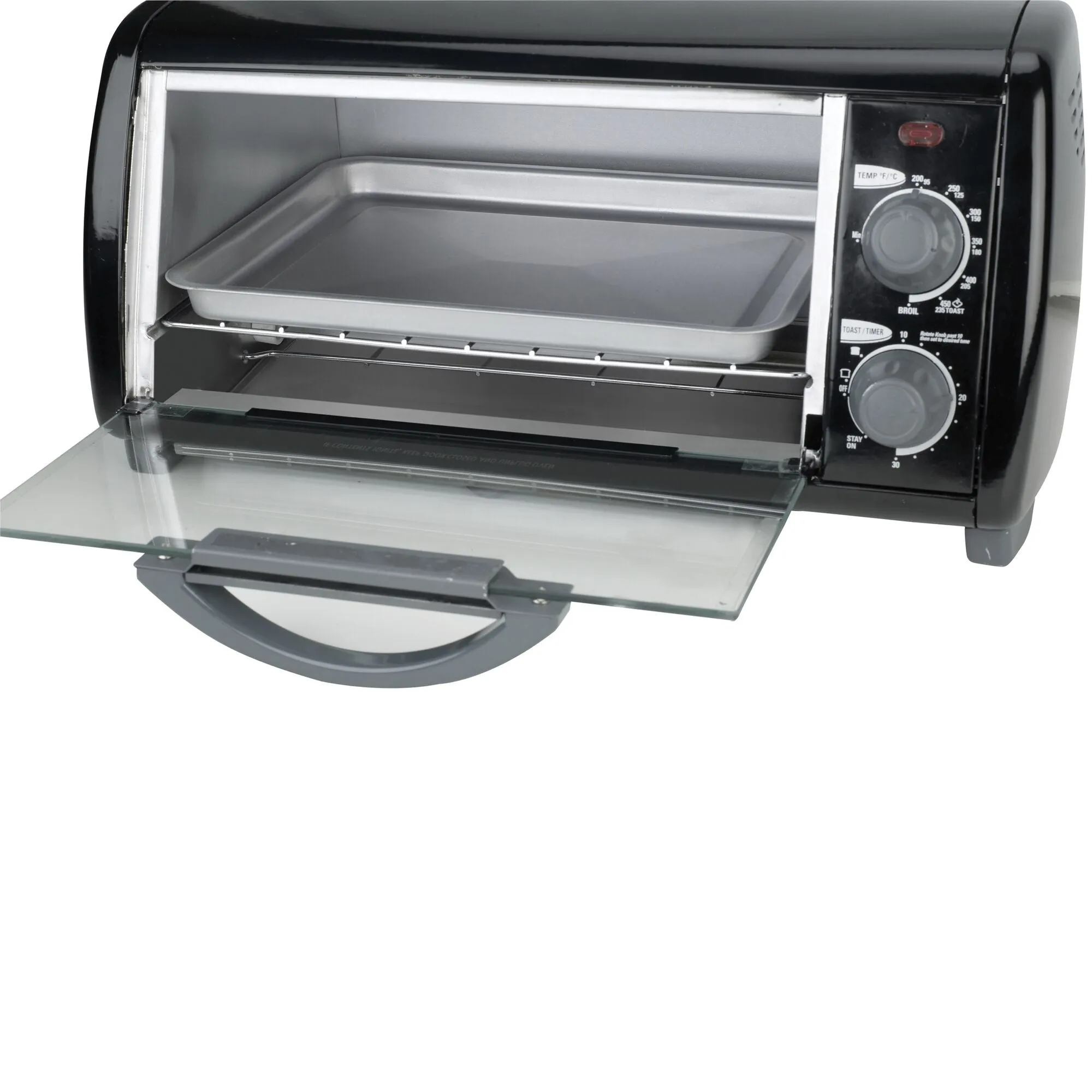 4-Slice Toaster Oven, Black