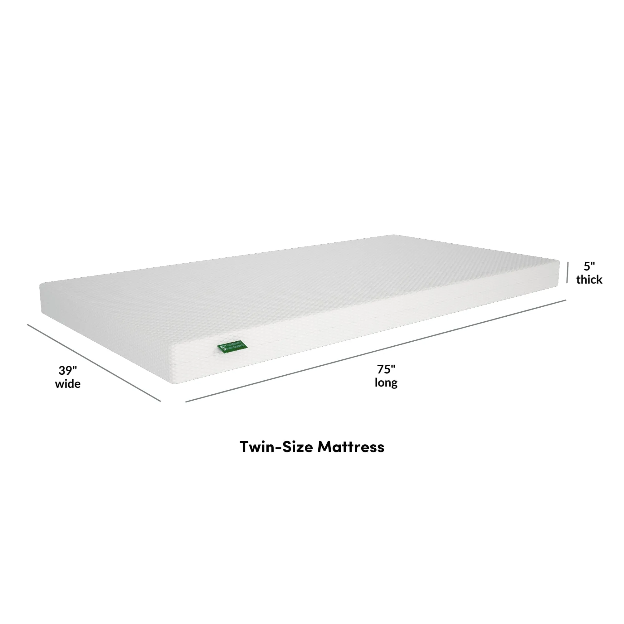 5-Inch Twin & Full Memory Foam Mattress Bundle