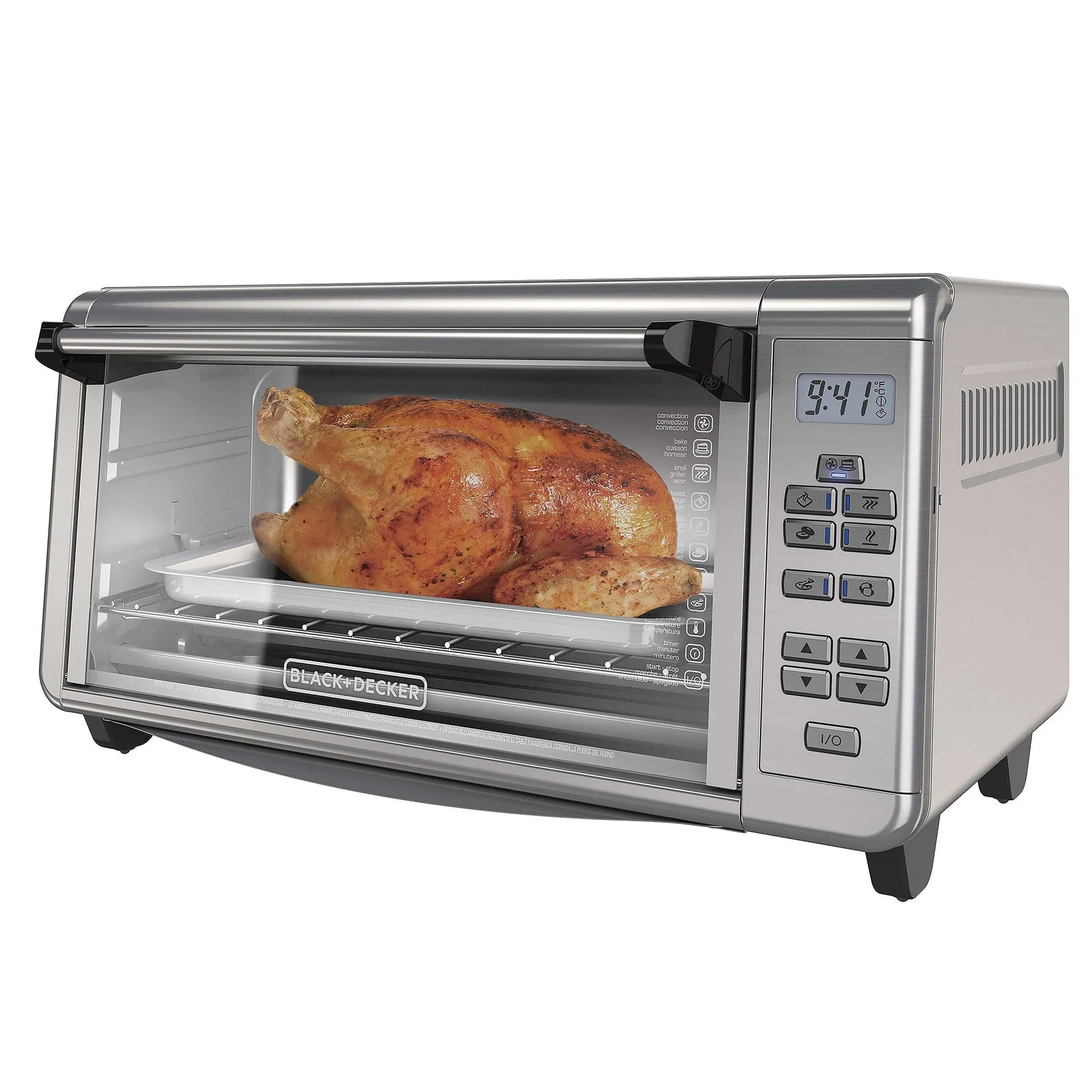 8-Slice Digital Toaster Oven, Stainless Steel