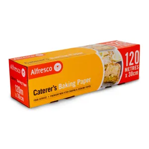 Alfresco Caterer's Baking Paper 30cm x 120m