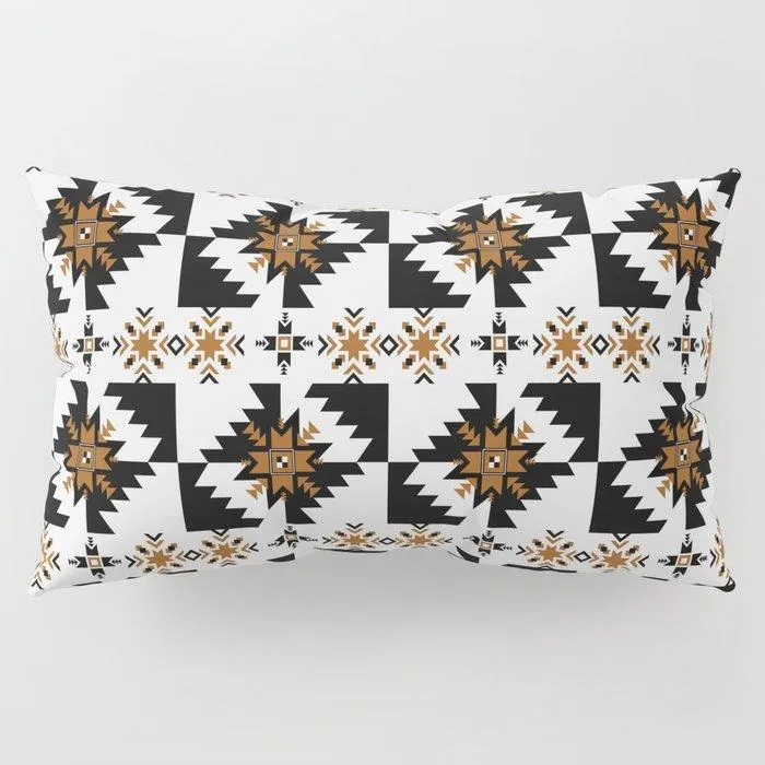 Aztec Golden Tribal Bespoke Pillow Shams