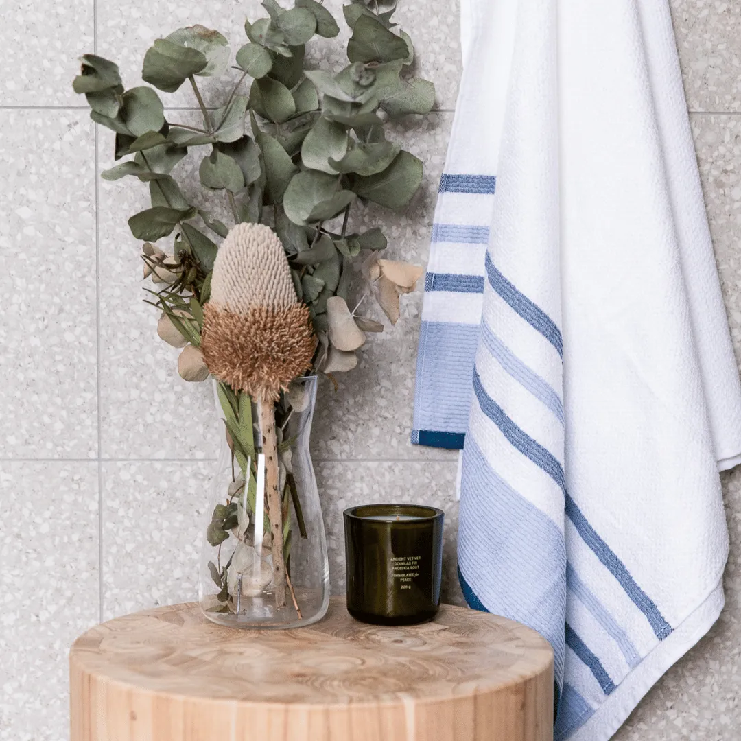 Bamboo Linear Stripe Towels