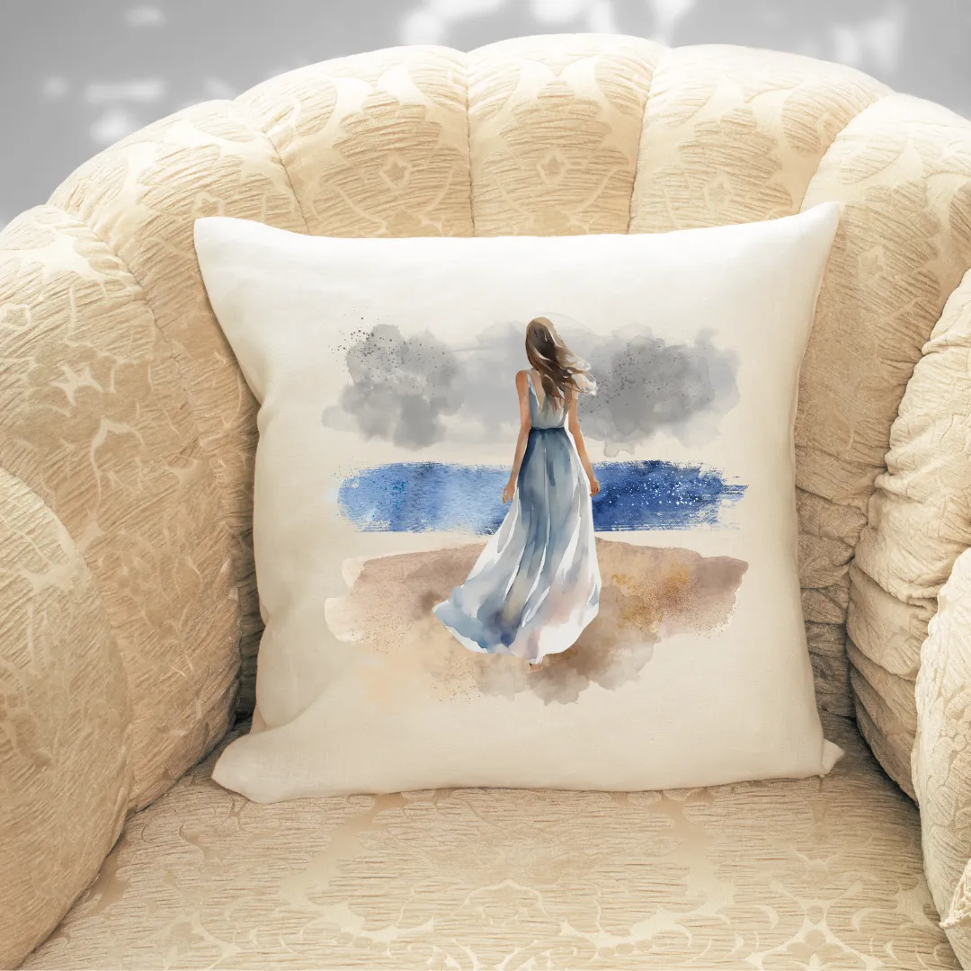 Beach Girl Pillow Cover