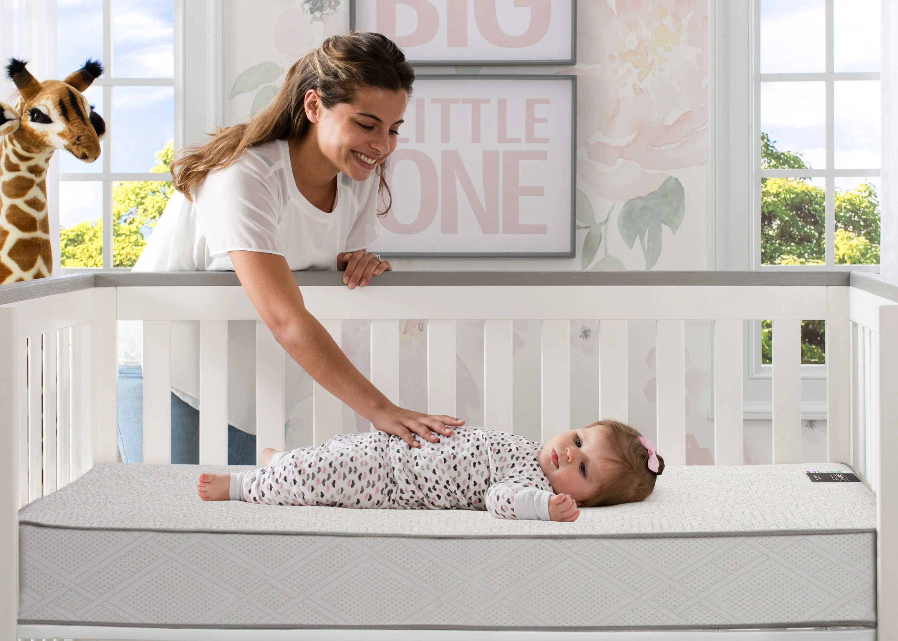 Beautyrest Black Solitaire 2-Stage Crib and Toddler Mattress