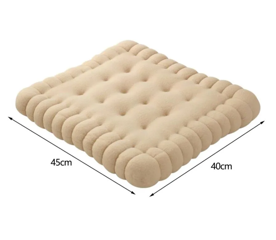 Biscuit Shape Anti-fatigue Cotton Soft Sofa Cushion