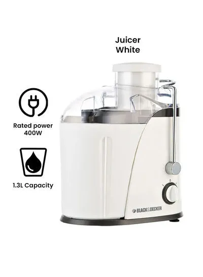 Black Decker 400W 1.3L Juicer Extractor Pulp, JE400