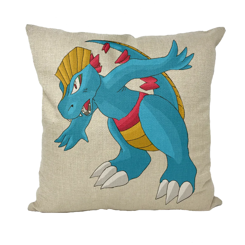 Blastdile Throw Pillows