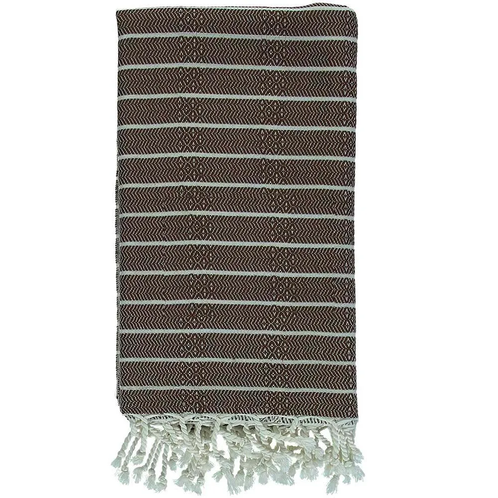 Brown Bamboo & Cotton Turkish Towel