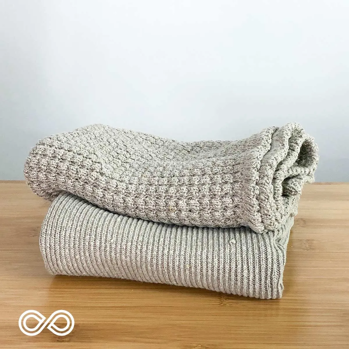 CARDING MILL 100% Hemp Knit Hand Towel (OC Thread) (No Plastic, No Polyester, No Synthetics) (100% Biodegradable)