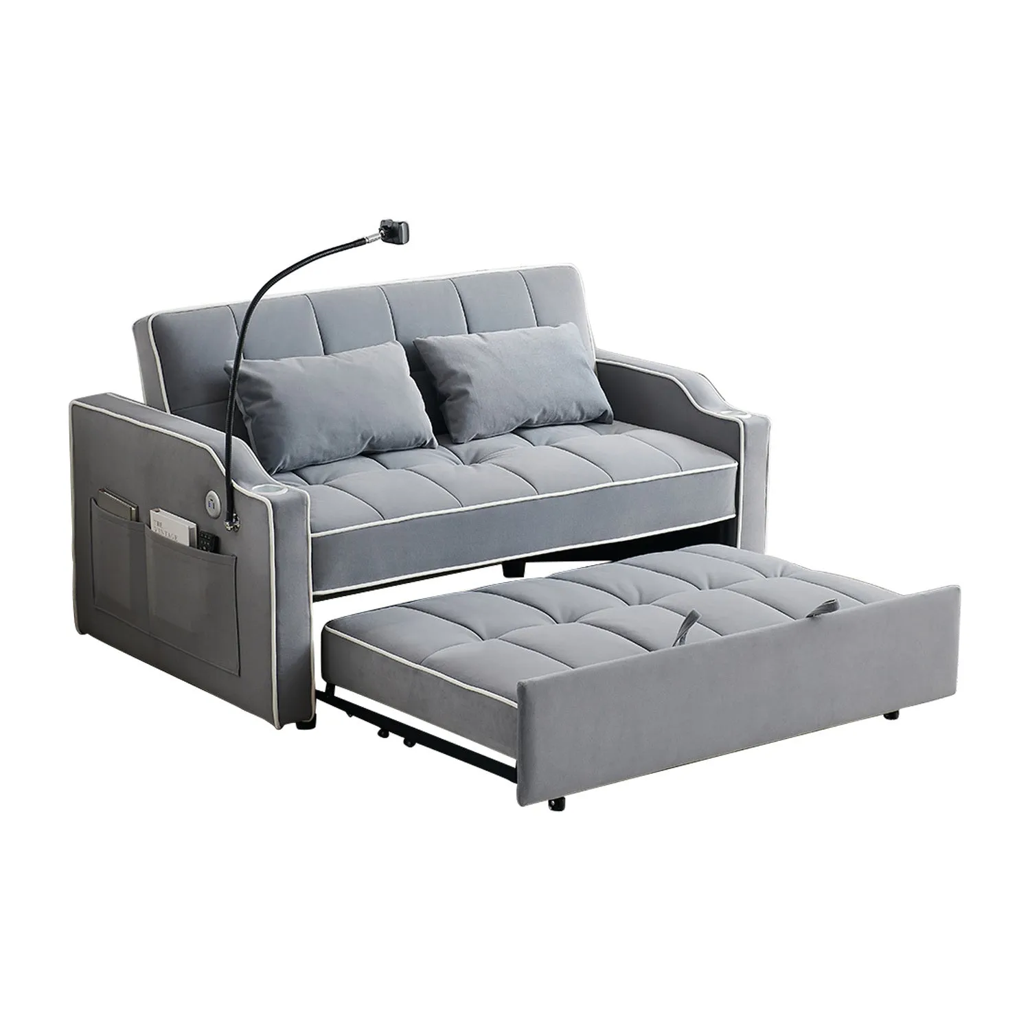 Carlo Loveseat Convertible Sleeper Sofa - Gray