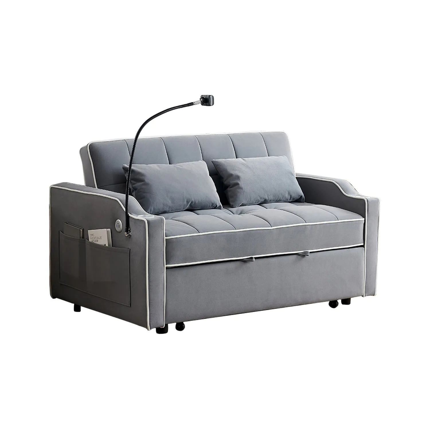 Carlo Loveseat Convertible Sleeper Sofa - Gray