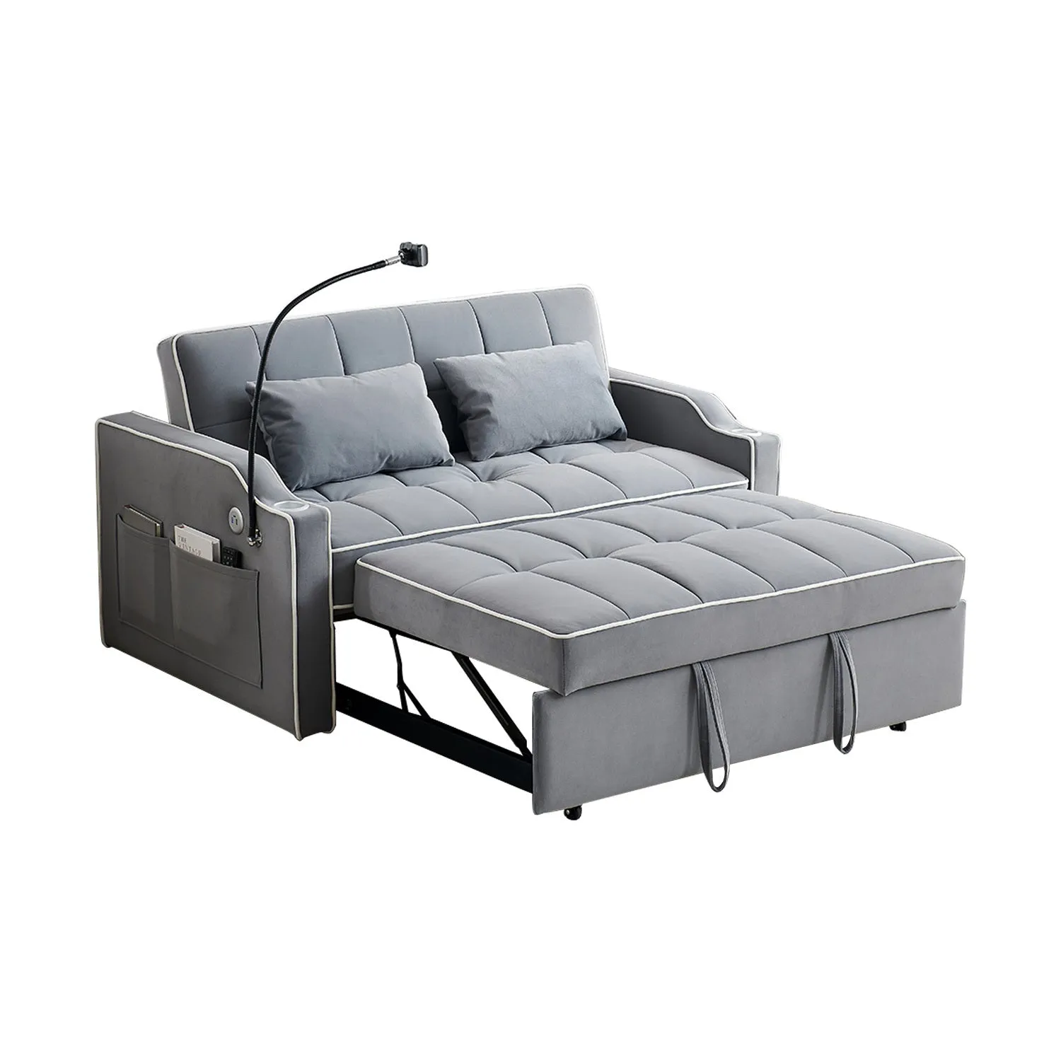 Carlo Loveseat Convertible Sleeper Sofa - Gray