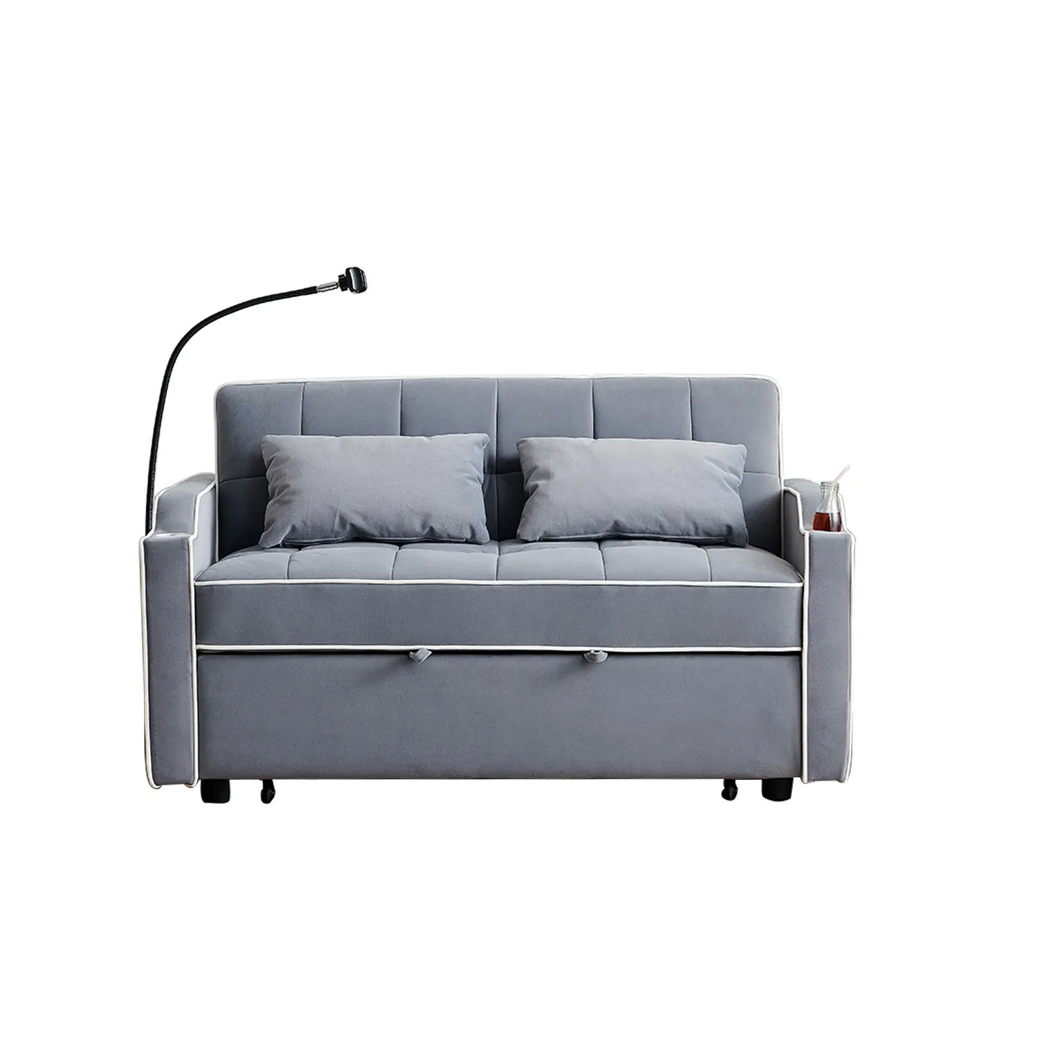 Carlo Loveseat Convertible Sleeper Sofa - Gray