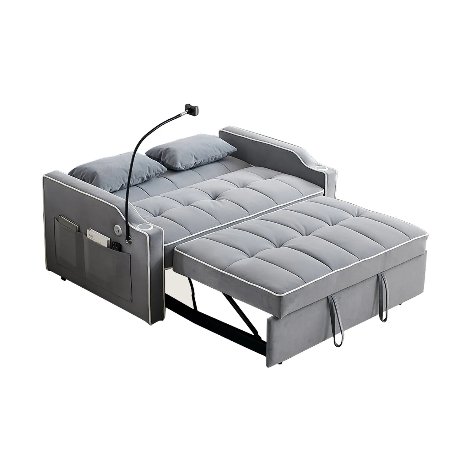 Carlo Loveseat Convertible Sleeper Sofa - Gray