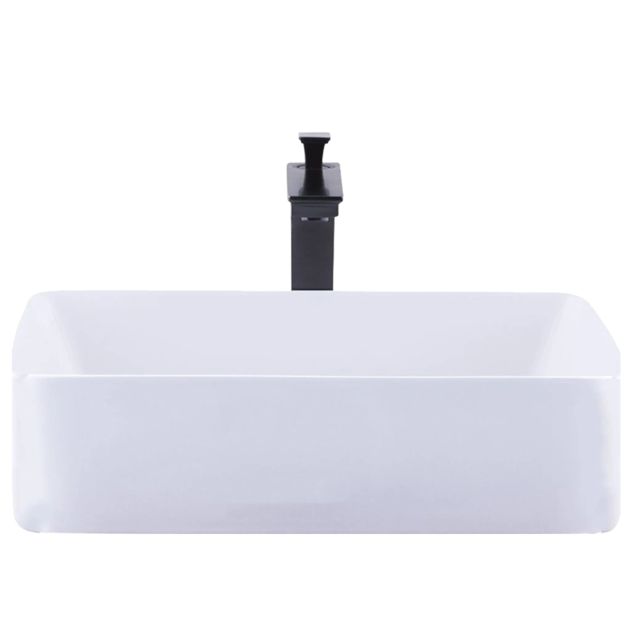 Contemporary Rectangular Porcelain Sink Combo NSFC-01321368 Series