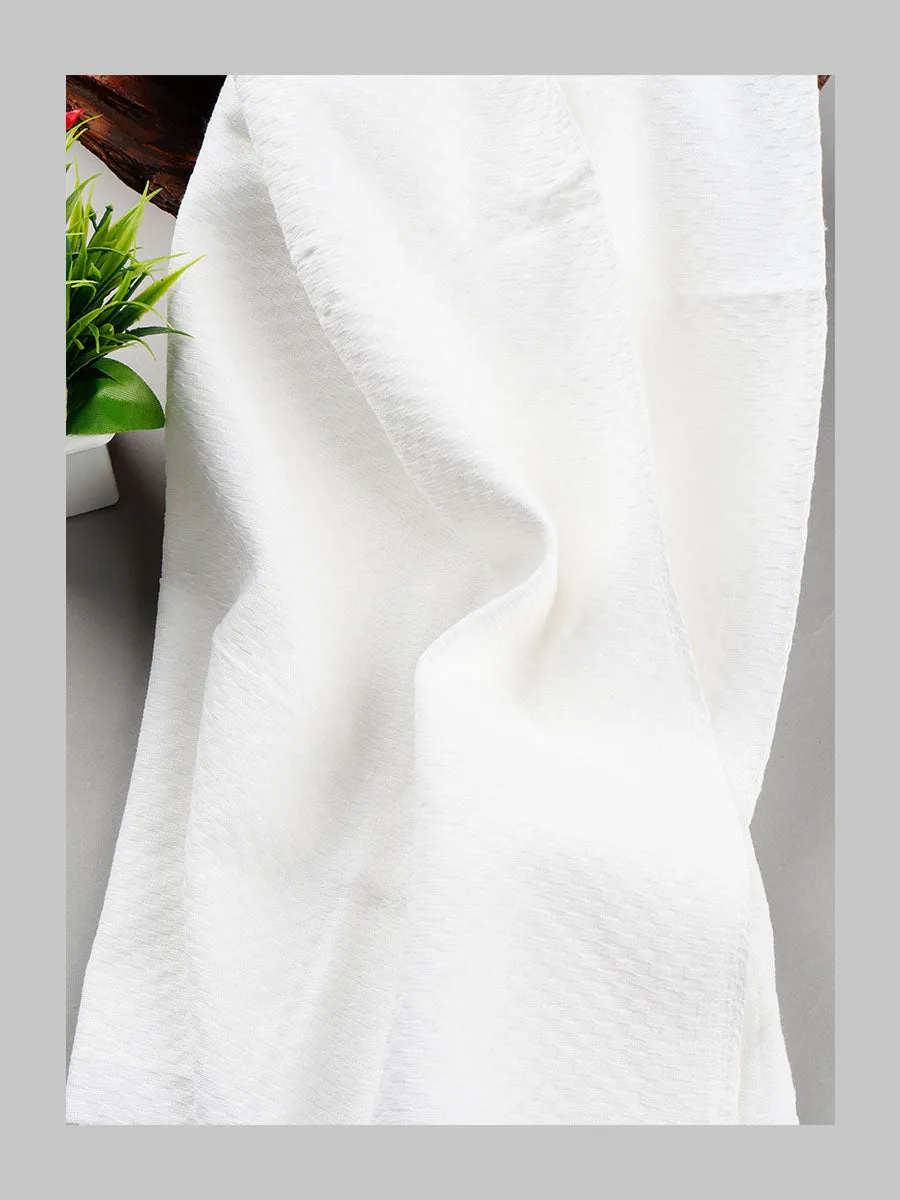 Cotton White Bath Towel Chariot (Pack of 2)