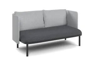 Cozy Double Seater Low Back Lounge with Cushion