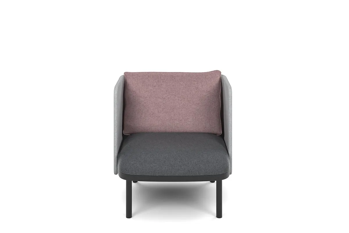 Cozy Single Seater Low Back Lounge with Cushion