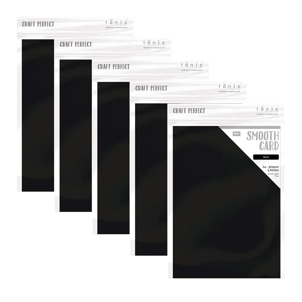 Craft Perfect -Smooth Card Black Bundle - PB12