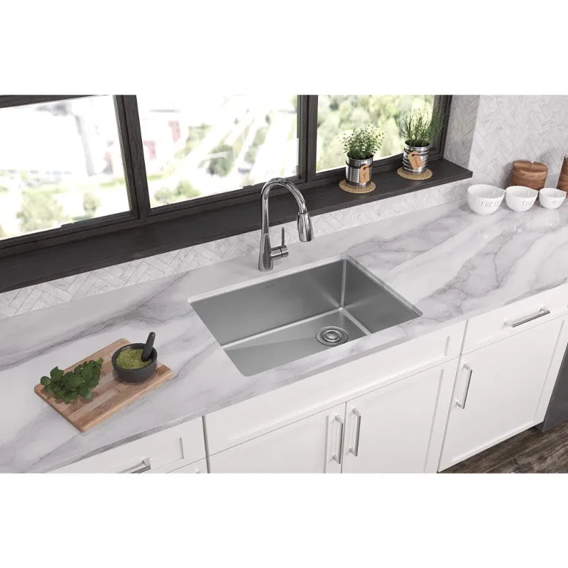 Crosstown 18.5" x 25.5" x 9" Stainless Steel Single-Basin Undermount Kitchen Sink