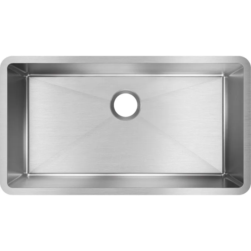 Crosstown 18" x 32.5" x 10" Stainless Steel Single-Basin Undermount Kitchen Sink