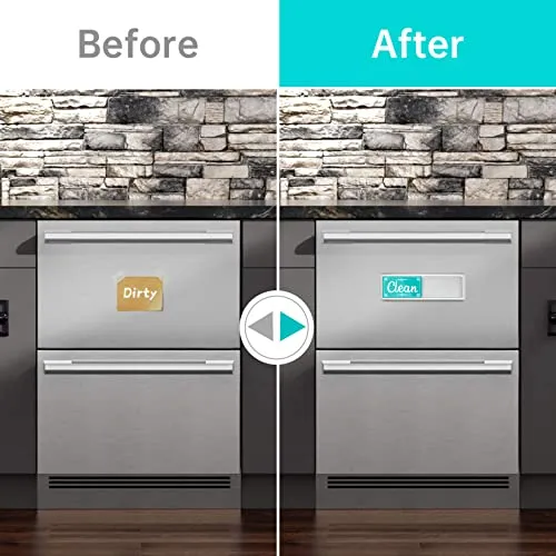 Dirty Clean Dishwasher Magnet,Clean Dirty Magnet for Dishwasher Magnet for Dishwasher Dish Bin That Says Clean Or Dirty Dish Washer Refrigerator for Kitchen Organization and Storage Necessities