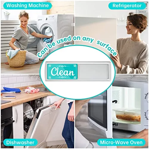 Dirty Clean Dishwasher Magnet,Clean Dirty Magnet for Dishwasher Magnet for Dishwasher Dish Bin That Says Clean Or Dirty Dish Washer Refrigerator for Kitchen Organization and Storage Necessities