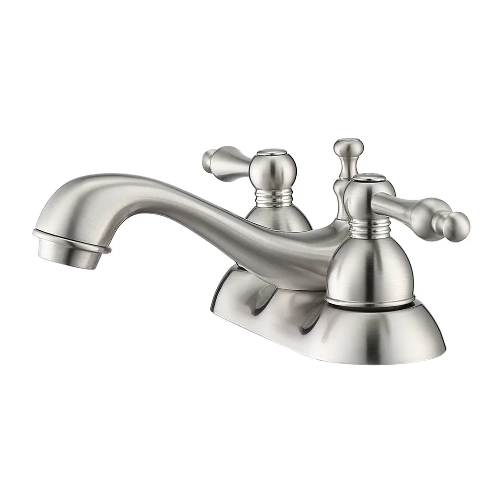 Donata 4" Centerset Lavatory Faucet with Metal Lever Handles