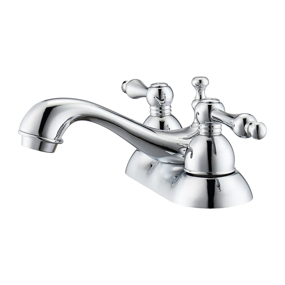 Donata 4" Centerset Lavatory Faucet with Metal Lever Handles