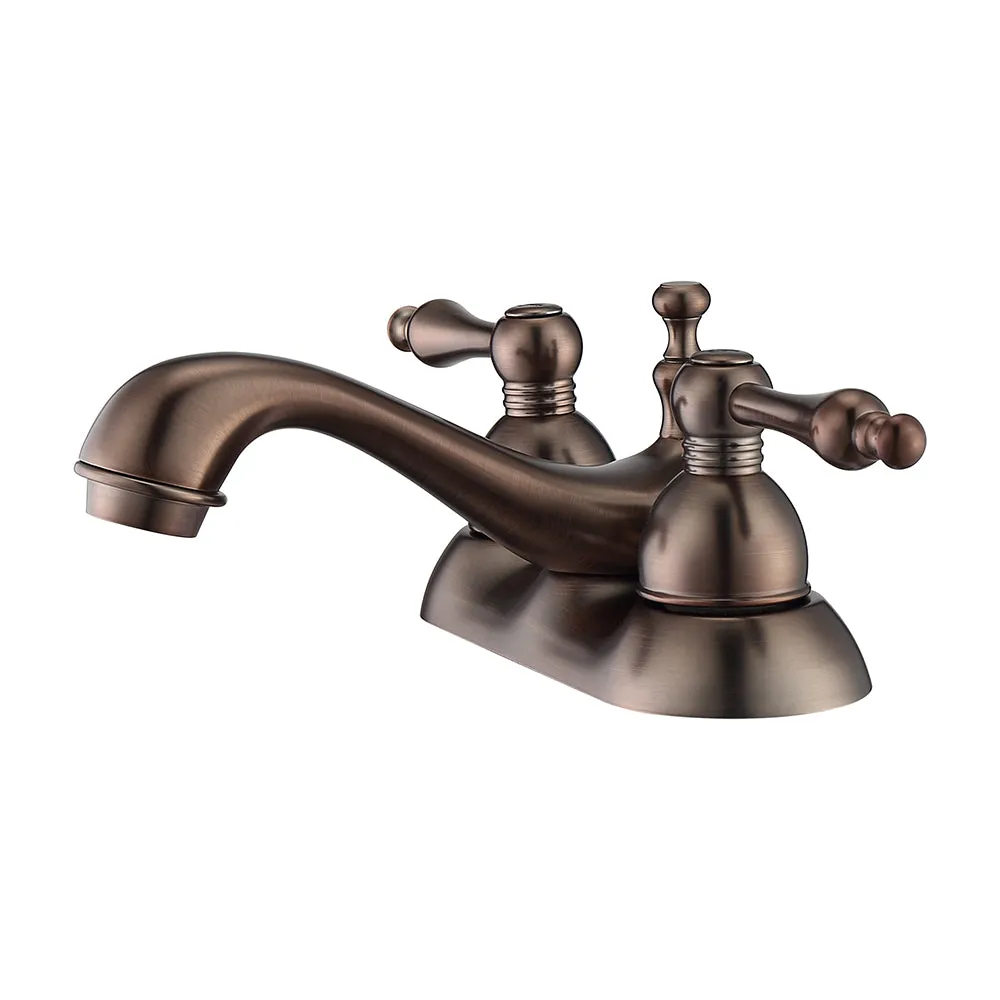 Donata 4" Centerset Lavatory Faucet with Metal Lever Handles