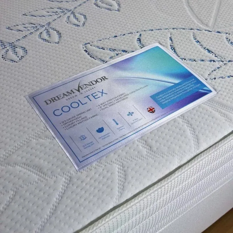 Dream Vendor Cooltex Temperature Sensitive Sprung Latex Mattress