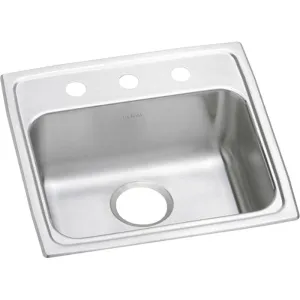 Elkay Lustertone Classic 19" x 19.5" x 5.5" Single Basin Drop-In Sink