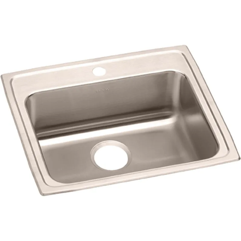 Elkay Lustertone Classic 21.25" x 25" x 5.5" Single Basin Drop-In Sink