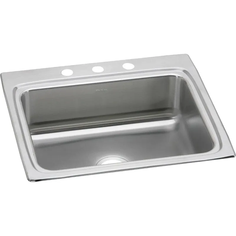 Elkay Lustertone Classic 22" x 25" x 8.13" Single Basin Drop-In Sink