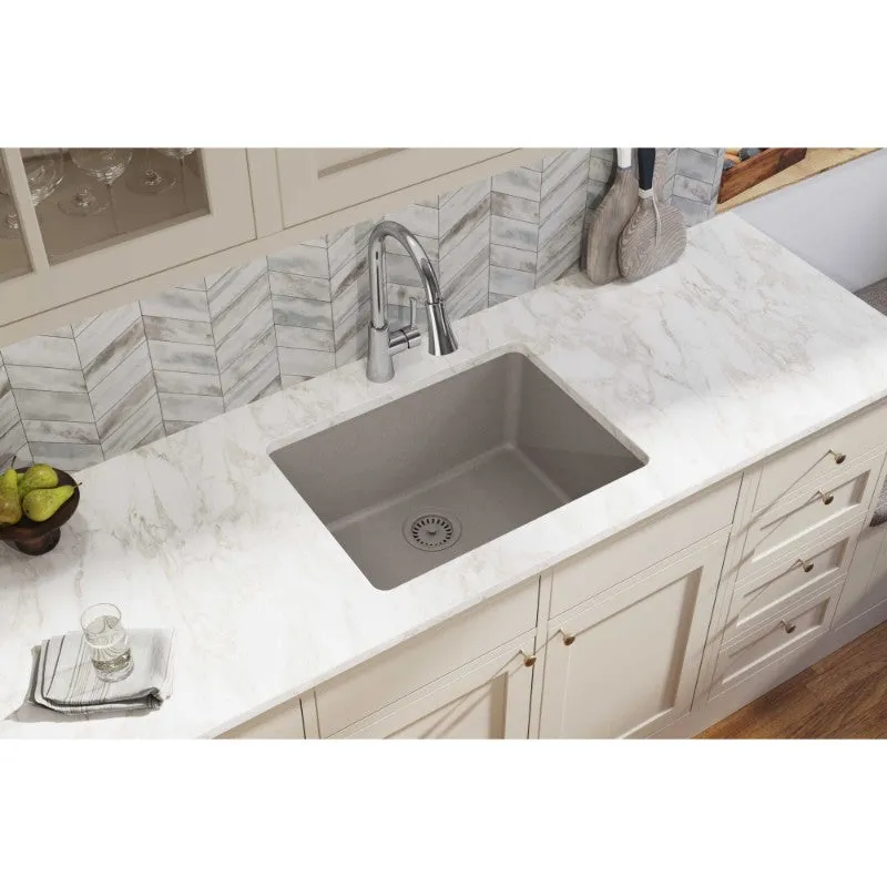 Elkay Quartz Classic 18.5" x 24.63" x 9.5" Single Basin Undermount Sink