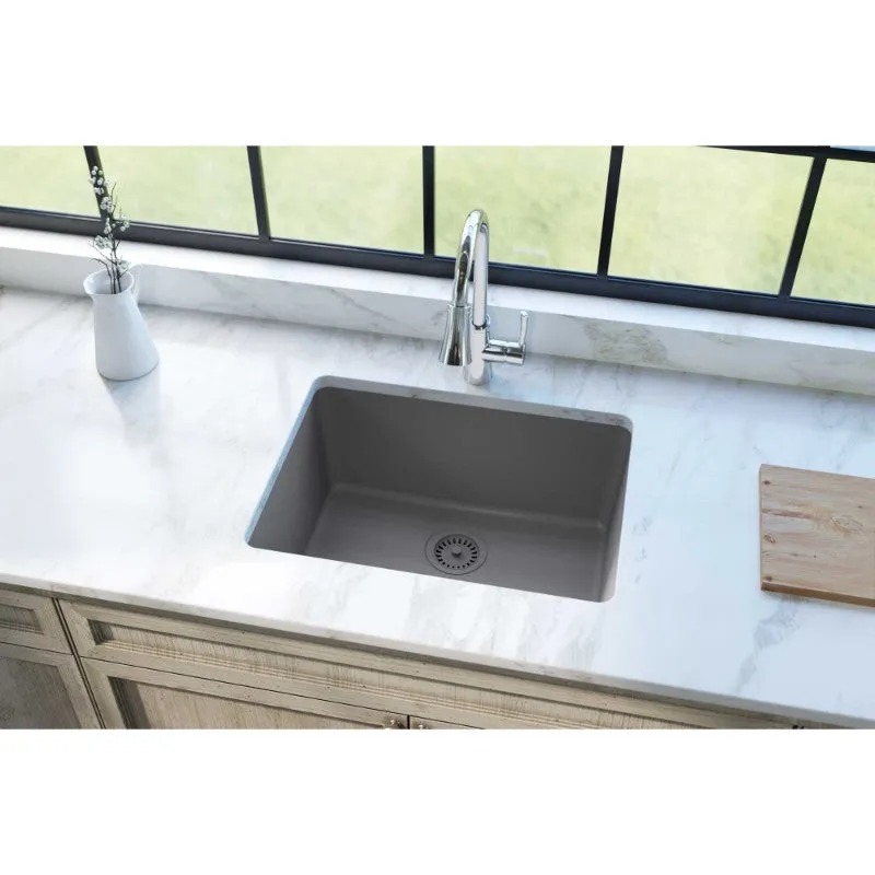 Elkay Quartz Classic 18.5" x 24.63" x 9.5" Single Basin Undermount Sink