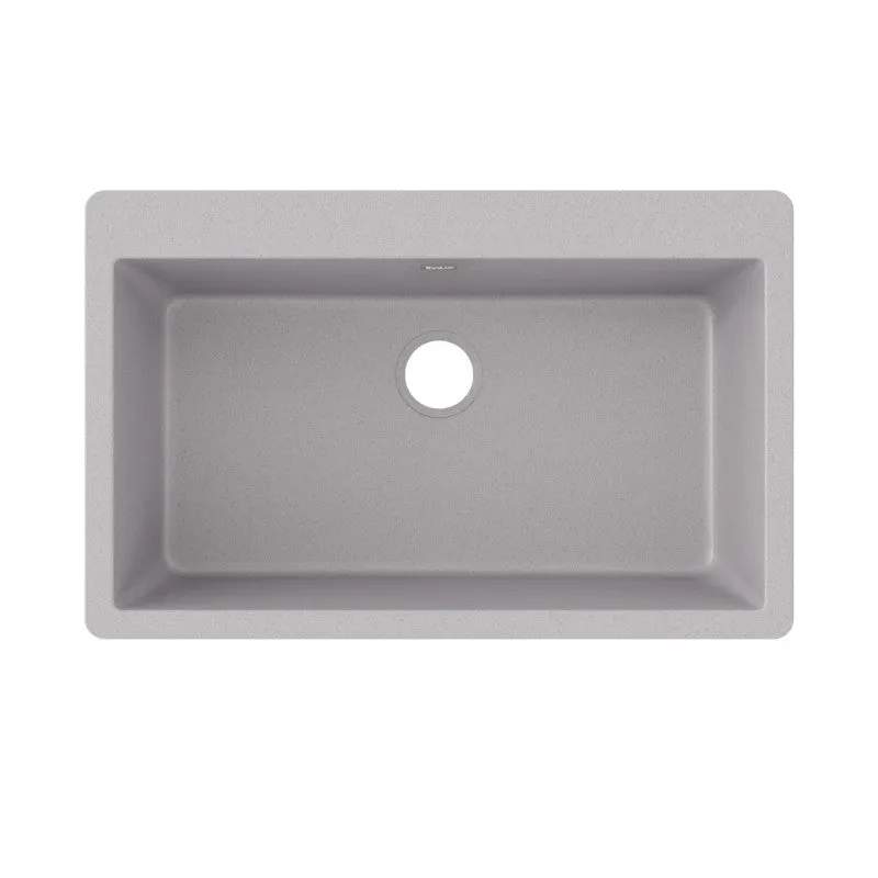 Elkay Quartz Classic 20.88" x 33" x 9.44" Single Basin Drop-In Sink