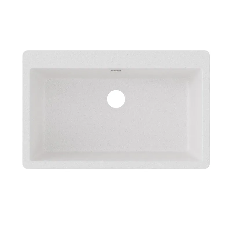 Elkay Quartz Classic 20.88" x 33" x 9.44" Single Basin Drop-In Sink