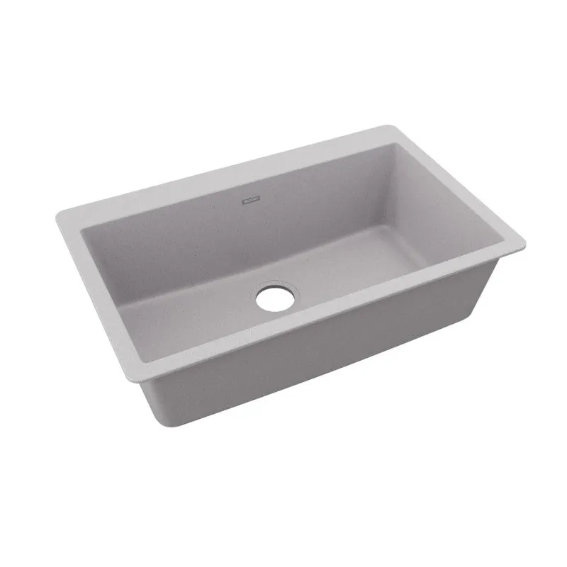 Elkay Quartz Classic 20.88" x 33" x 9.44" Single Basin Drop-In Sink