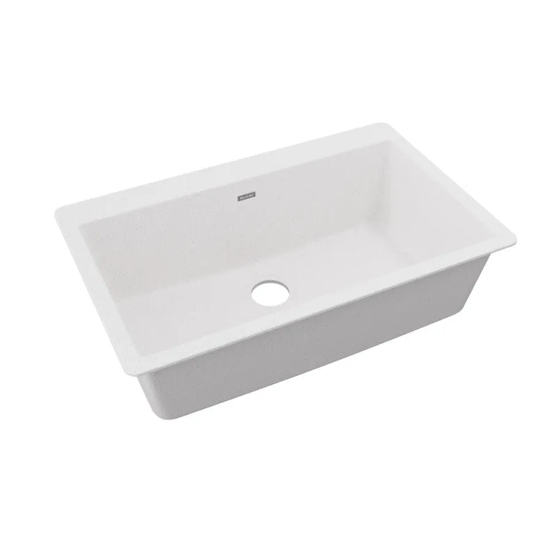 Elkay Quartz Classic 20.88" x 33" x 9.44" Single Basin Drop-In Sink