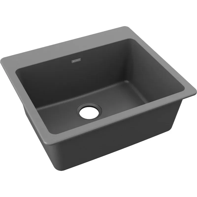 Elkay Quartz Classic 22" x 25" x 9.5" Single Basin Drop-In Sink