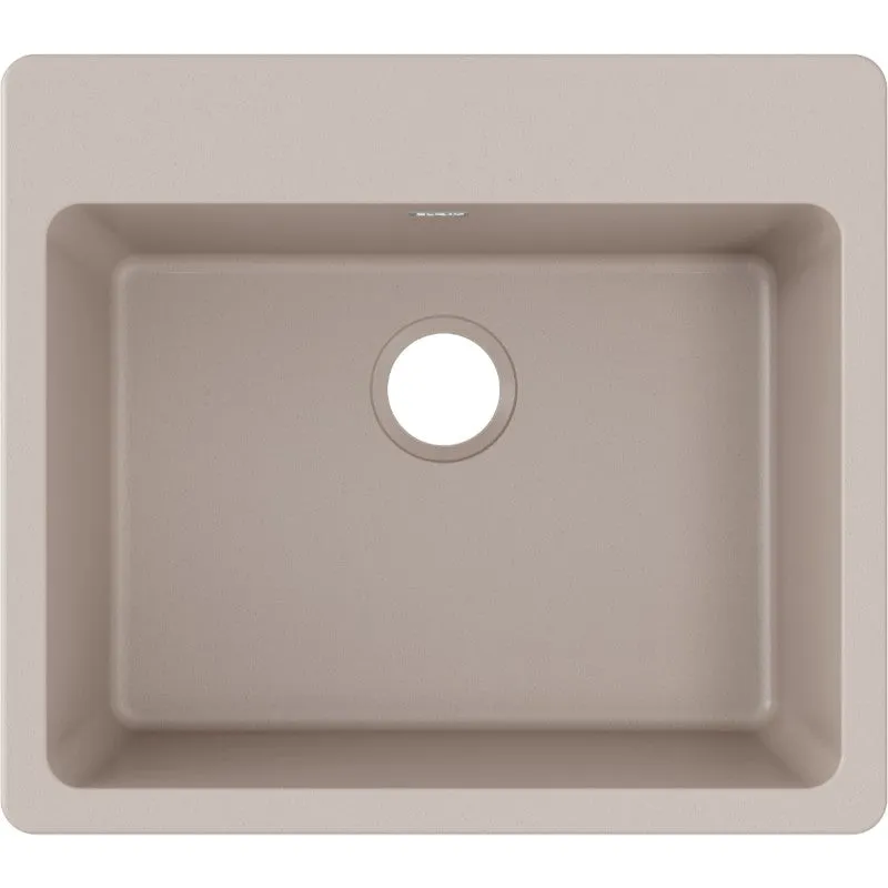 Elkay Quartz Classic 22" x 25" x 9.5" Single Basin Drop-In Sink