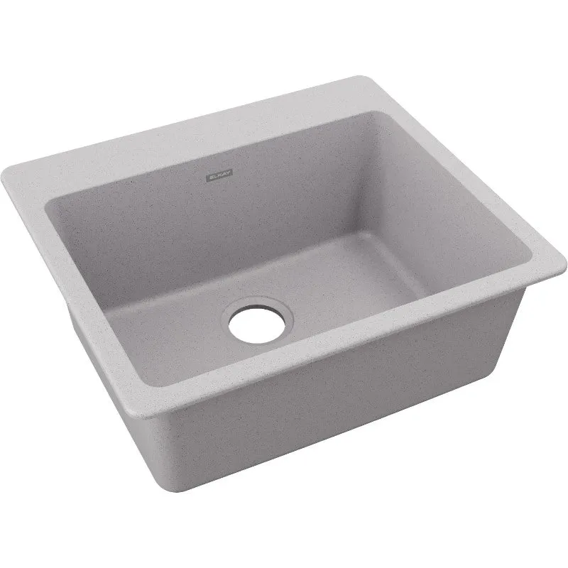 Elkay Quartz Classic 22" x 25" x 9.5" Single Basin Drop-In Sink