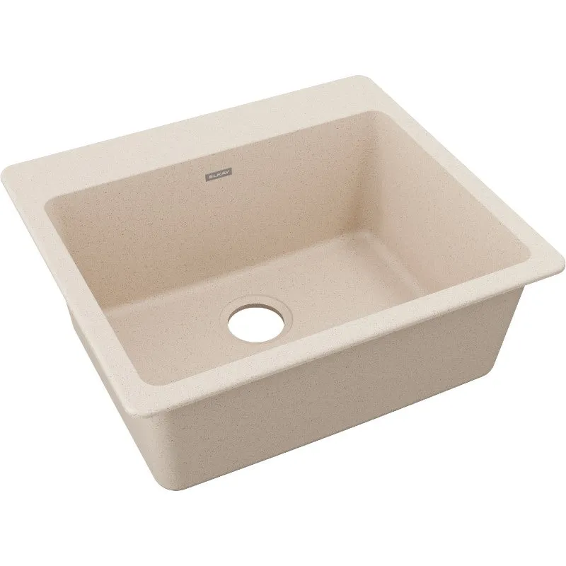 Elkay Quartz Classic 22" x 25" x 9.5" Single Basin Drop-In Sink