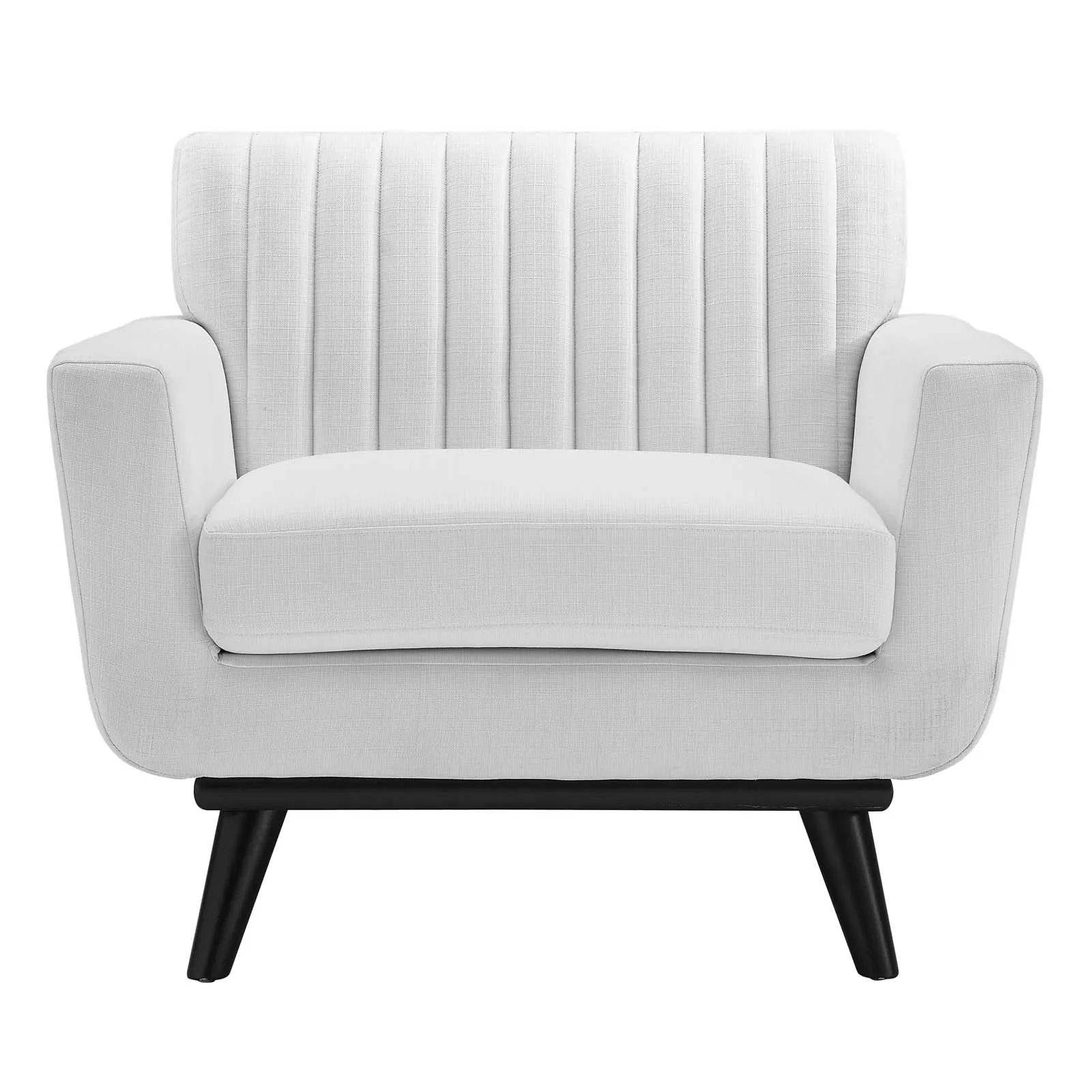 Engage Channel Tufted Fabric Armchair