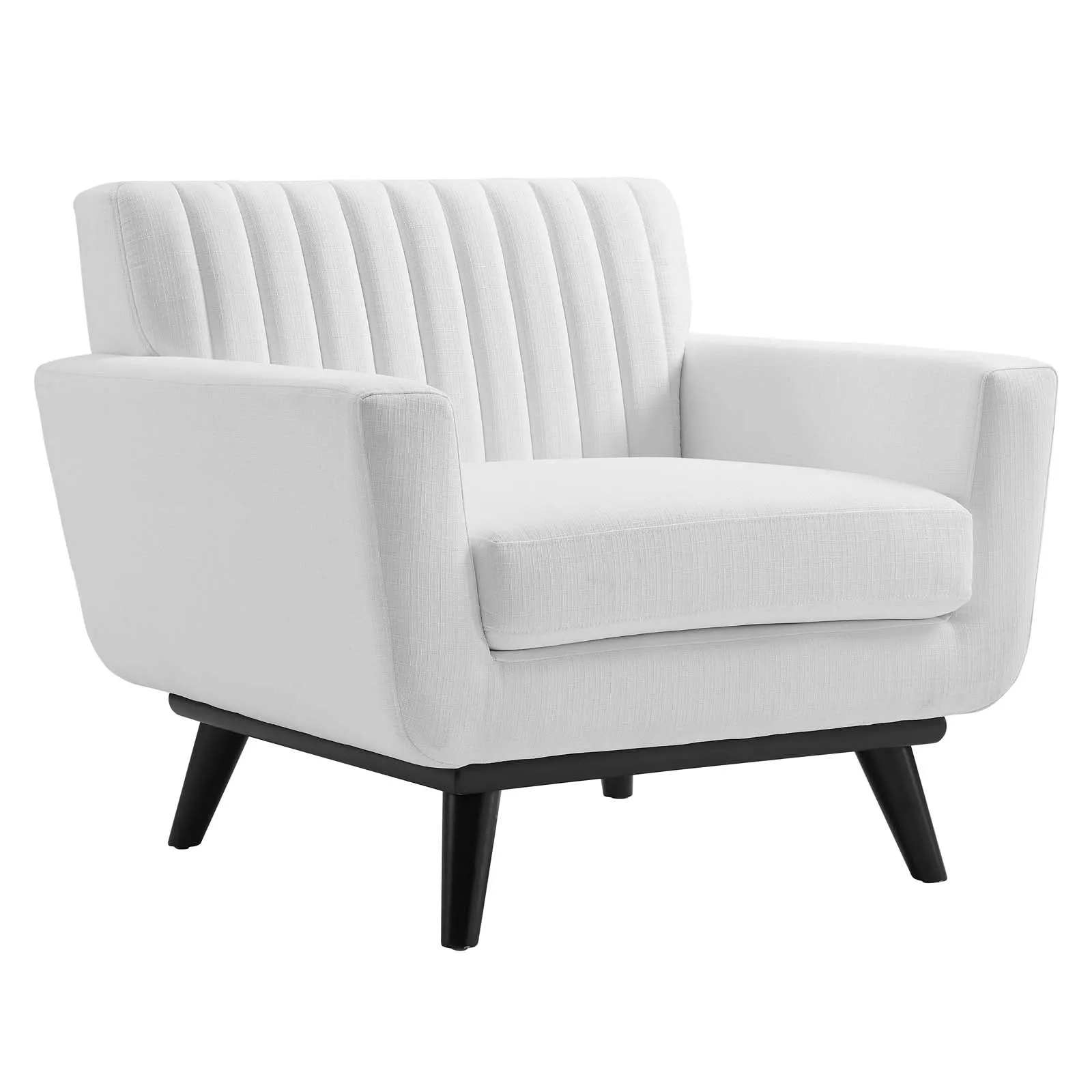 Engage Channel Tufted Fabric Armchair